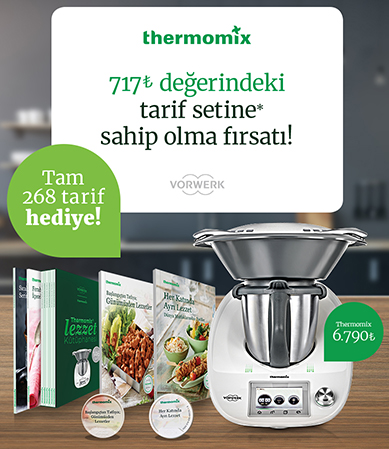 Thermomıx Satın Alanlara 717 TL Değerindeki Tarif Seti Hediye Thermomıx Satın Alanlara 717 TL Değerindeki Tarif Seti Hediye