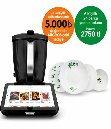 THERMOMIX TM7 (TM7 + 6 Kişilik 24 Parça Yemek Takımı)